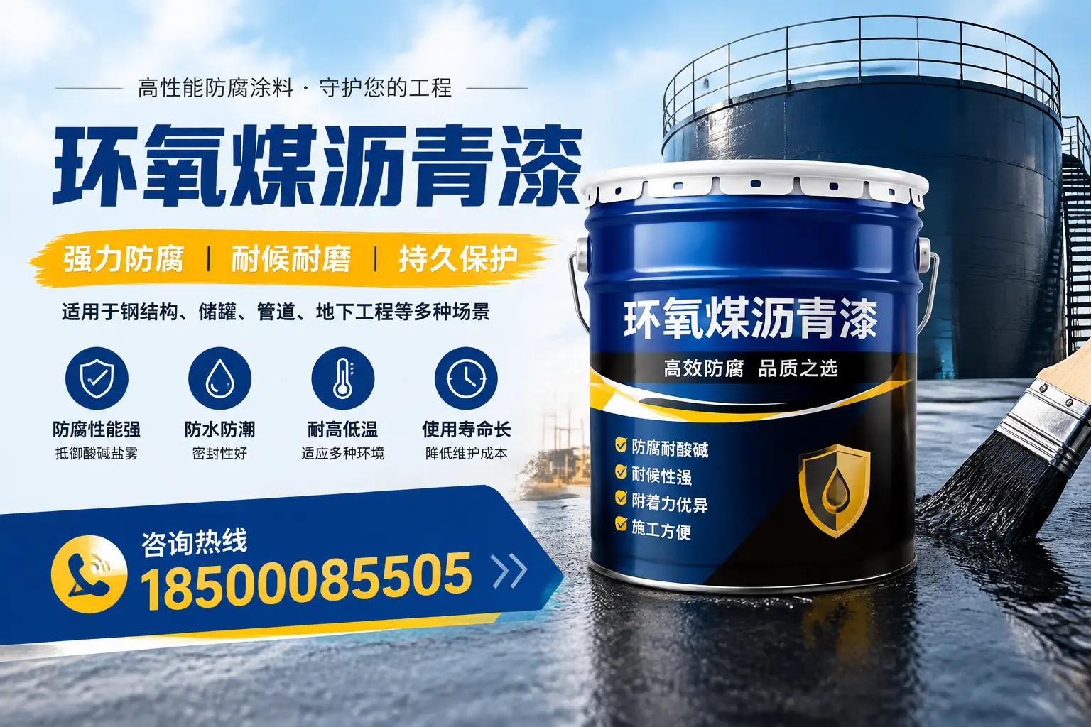 环氧煤沥青漆在工业中的应用，丽江企业的选择